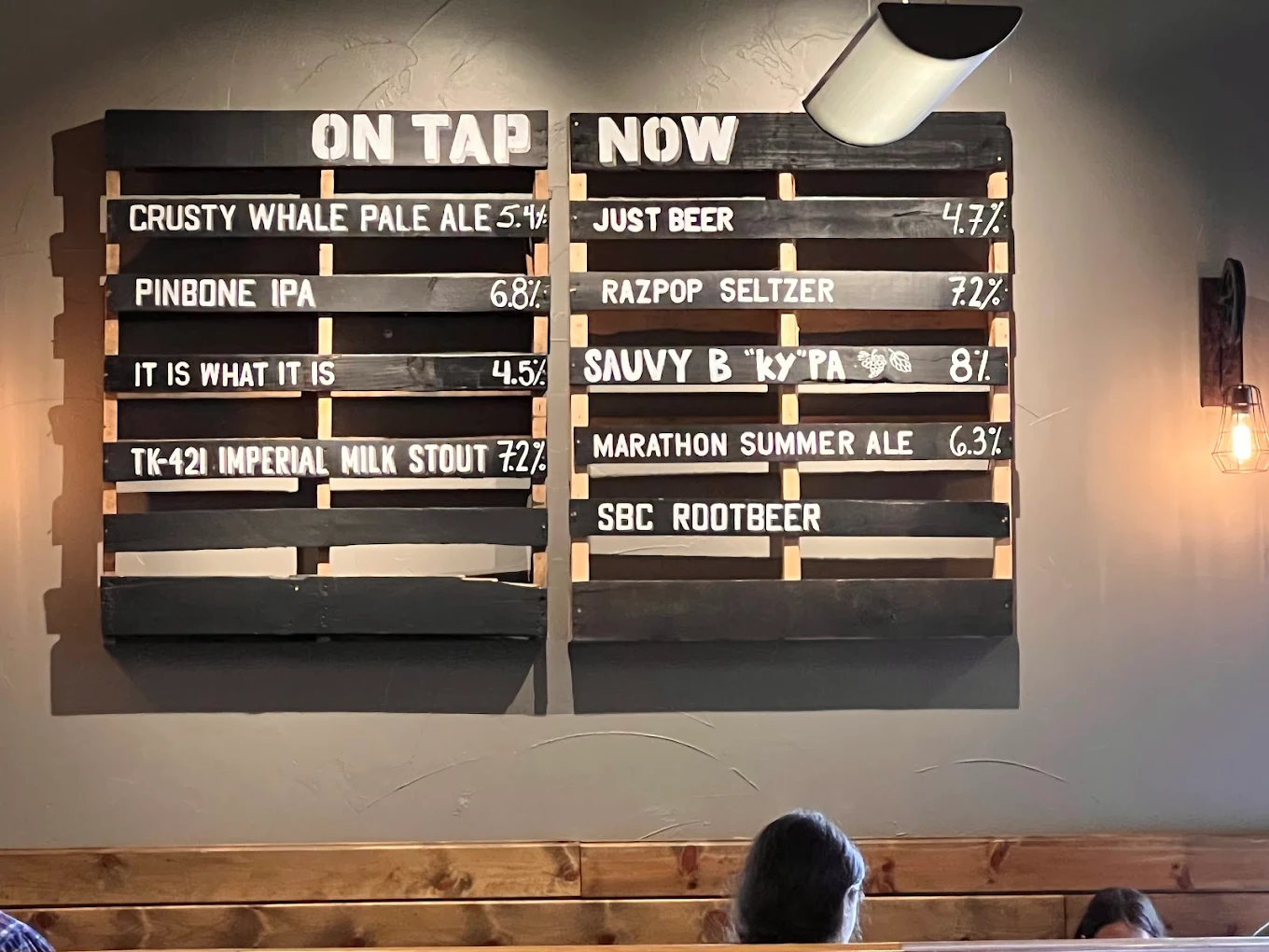 Seward Brewing Company beer pour